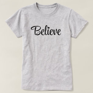 Tro jultomten i Helgdag Black White T Shirt