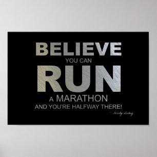 Tro kan du köra en maraton! poster