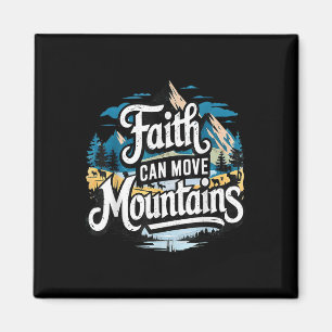 Tro Kan Flytta Berg Jesus Religiös Kristen Magnet