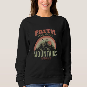 Tro kan flytta berg Matteus 1720 Gud Tro Jesus T Shirt