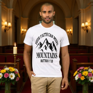 Tro Kan Flytta Berg Matteus 17:20 T-shirt