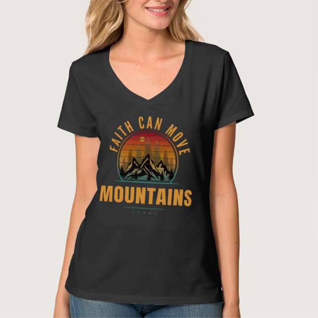 Tro Kan Flytta Berg T Shirt (Framsida)