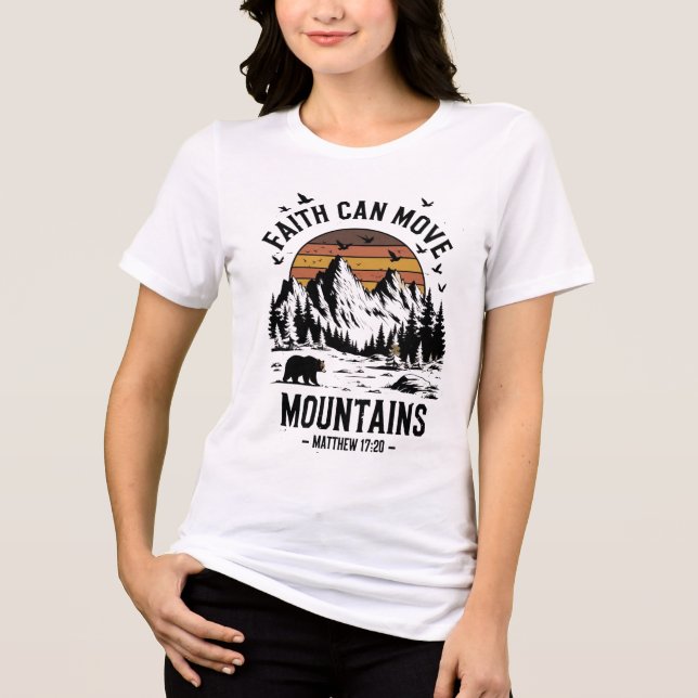 Tro kan flytta berg t shirt (Framsida)