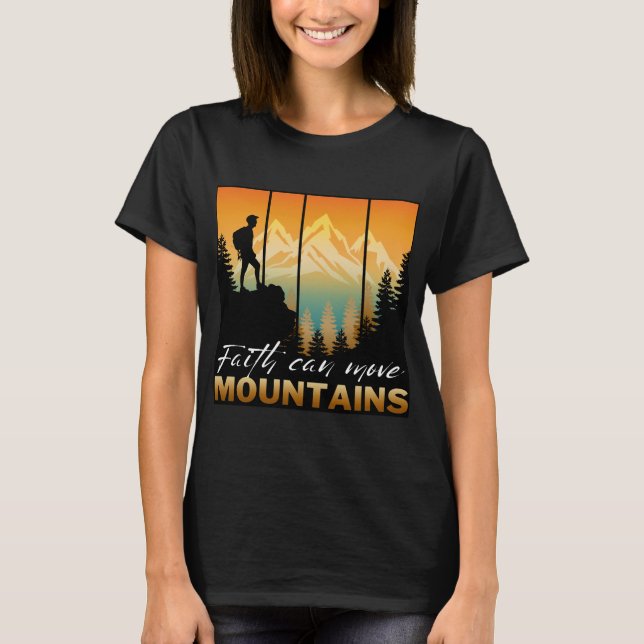 Tro Kan Flytta Berg T Shirt (Framsida)