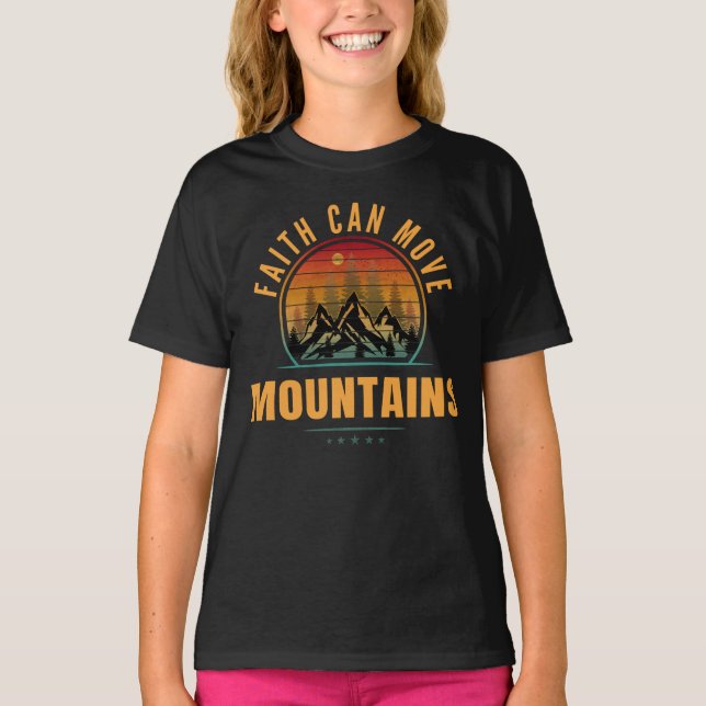 Tro Kan Flytta Berg T Shirt (Framsida)