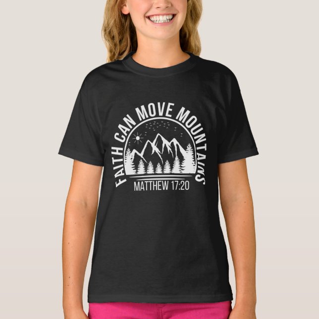 Tro kan flytta berg T-Shirt (Framsida)