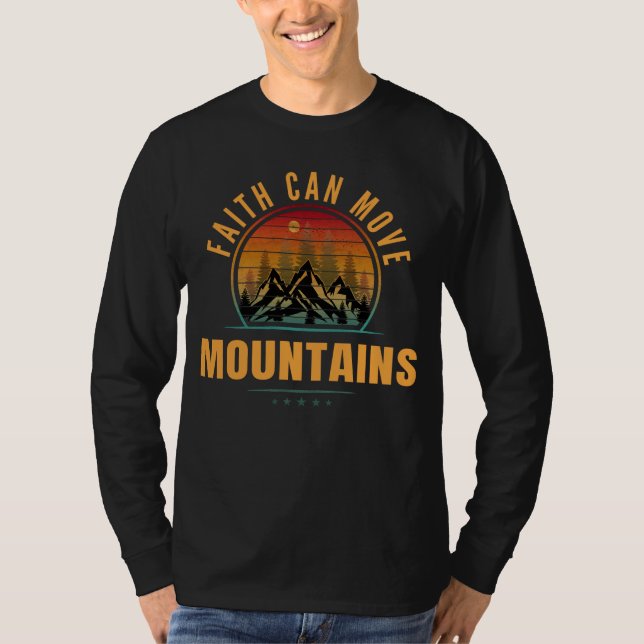 Tro Kan Flytta Berg T Shirt (Framsida)