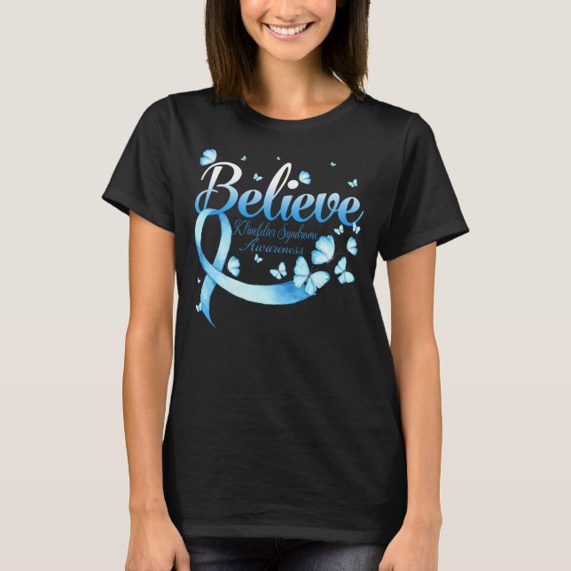 Tro KLINEFELTER SYNDROM Butterfly T Shirt (Framsida)