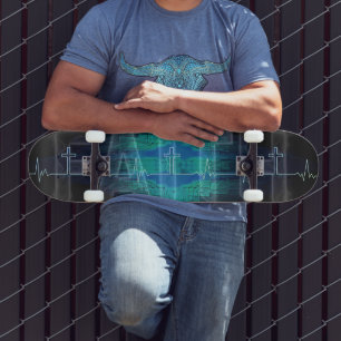 Tro Kreuz Hjärtats slag Mini Skateboard Bräda 18,5 Cm