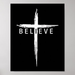 Tro Kristet Kors Jesus Kristus Kristna Mig Poster