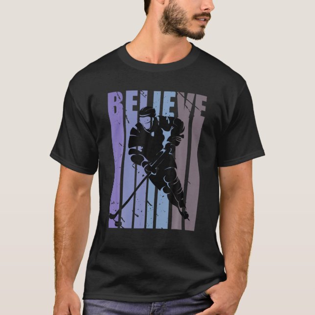 Tro Manar Ice Hockey Winter Sports Player Coach T Shirt (Framsida)