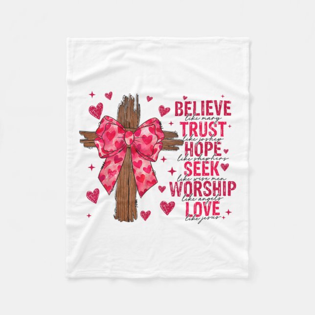 Tro Mary Trust som Joseph Coquette Kor Fleecefilt (Framsidan)