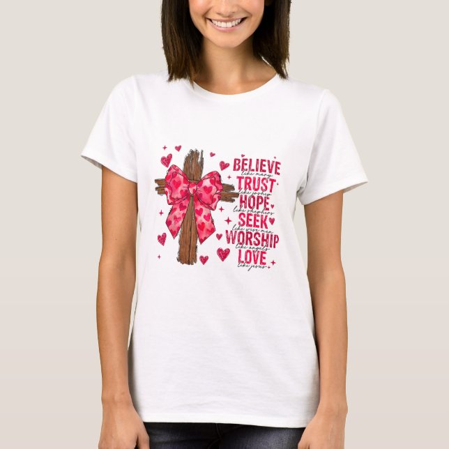 Tro Mary Trust som Joseph Coquette Kor T Shirt (Framsida)
