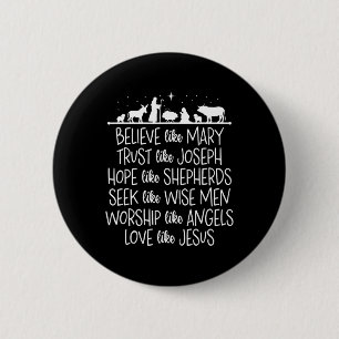 Tro Mary Trust som Joseph Praying Kristus Knapp