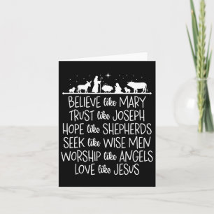 Tro Mary Trust som Joseph Praying Kristus Kort