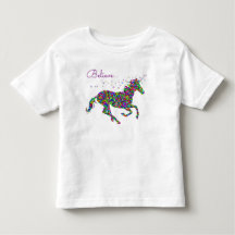 Tro med den färgrika UnicornsmåbarnT-tröja