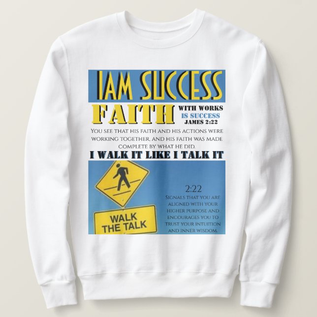 TRO MED GÄRNINGAR LÅNG ÄRMAD TRÖJA (Design framsida)