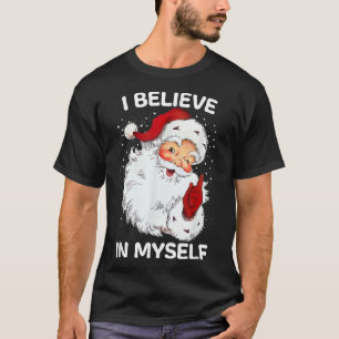 Tro mig i min egen ironiska vackra Santa Ord Retro T Shirt