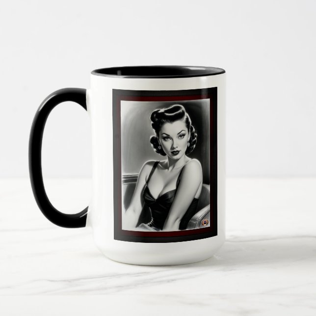 Tro mig inte AI-konceptet Art by Xzendor7 Mugg (Vänster)