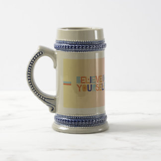Tro mig på dig själv Beer Stein | Motiverande Sejdel