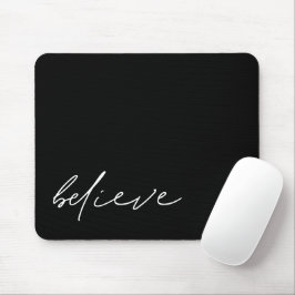 Tro Modern handskriftskript Minimalist Black Musmatta