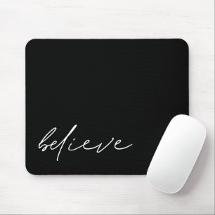 Tro Modern handskriftskript Minimalist Black Musmatta