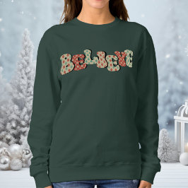 Tro Mörk grönt kristna julkvinnor T Shirt