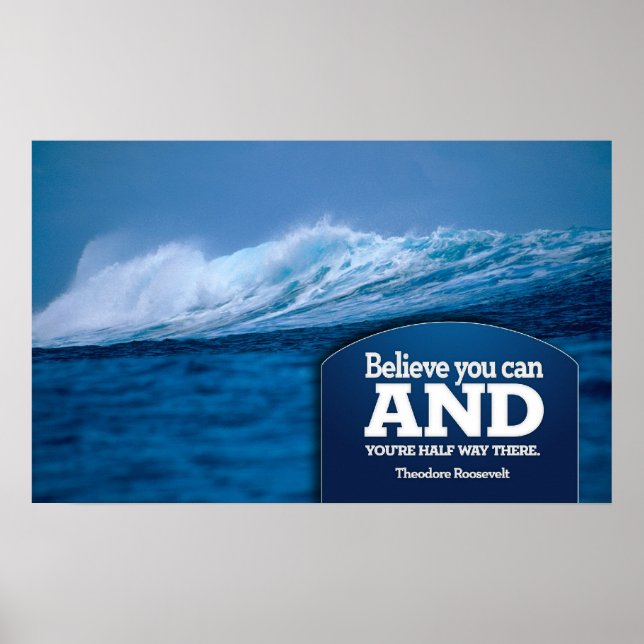 Tro Motivering Poster Skriv ut (Framsidan)