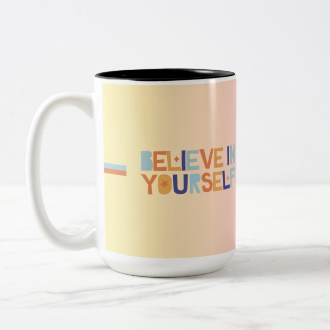 Tro Mugg | Motivationskaffe Kopp  (Vänster)