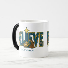 Tro Nativitet Färgföränderlig mugg