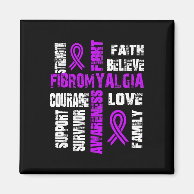 Tro och bekämpa fibromyalgi magnet (Framsidan)