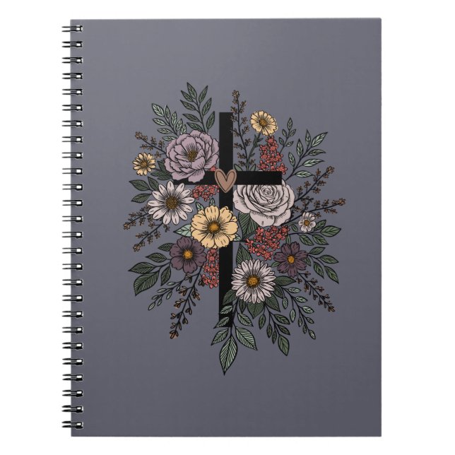 Tro och blommor anteckningsbok (Framsidan)