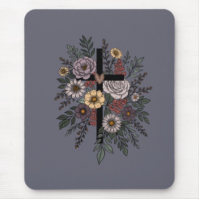 Tro och blommor musmatta (Framsidan)