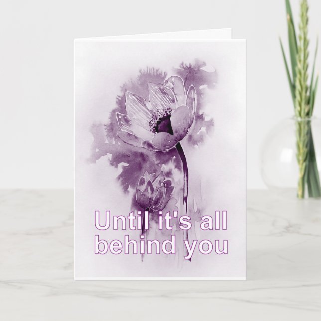 Tro och Hopp står bakom dig Kort (Framsida)