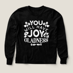 Tro och Lycka – Glädje och Fröjd Citat T Shirt