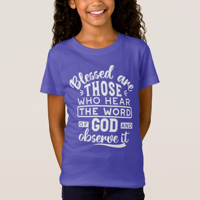 Tro och lydnad – Inspirerande skrift T Shirt (Framsida)