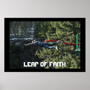 Tro och mod - Bungee jumping Poster