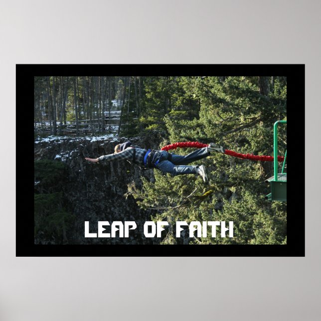 Tro och mod - Bungee jumping Poster (Framsidan)