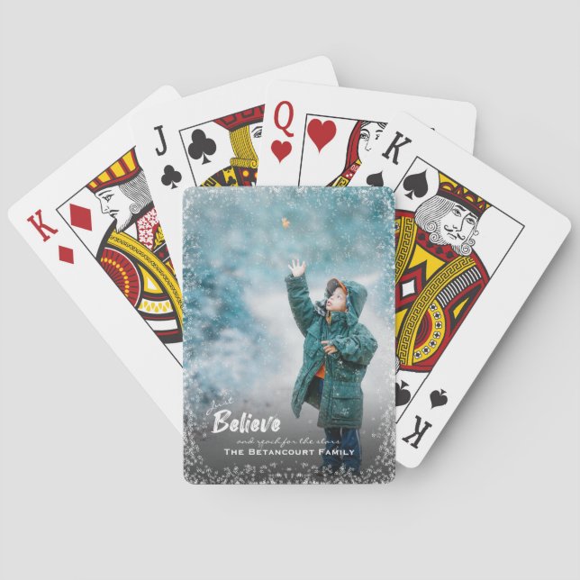 Tro och rotera för stjärnfotfoten casinokort (Baksidan)