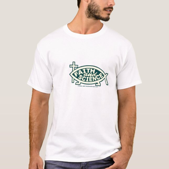 Tro- och vetenskapsskjorta t shirt (Framsida)
