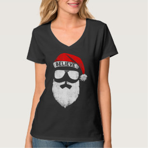 Tro offert för familjen Santa Hat Mustache Reunion T Shirt