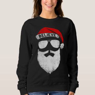 Tro offert för familjen Santa Hat Mustache Reunion T Shirt