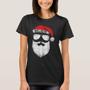 Tro offert för familjen Santa Hat Mustache Reunion T Shirt