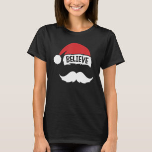 Tro offert för familjen Santa Hat Mustache Reunion T Shirt