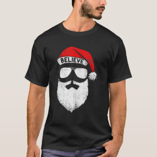 Tro offert för familjen Santa Hat Mustache Reunion T Shirt