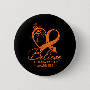 Tro Orange Band Hjarta Leukemi Blodcancer Knapp