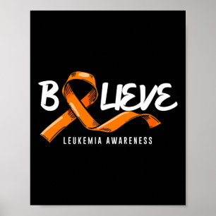 Tro Orange Leukemi Blood Cancer Awaren Poster