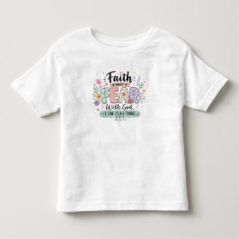 Tro över rädsla Filippianska 4:13 Barn t-shirt