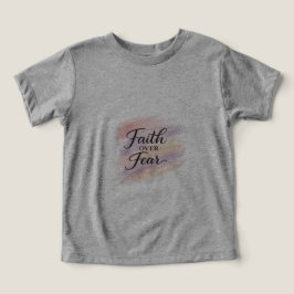 Tro över rädsla – Modern kristen inspiration T Shirt