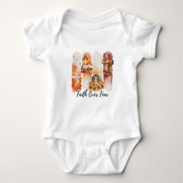 Tro över rädsla Psaltaren 23:4 Hösttröja T Shirt